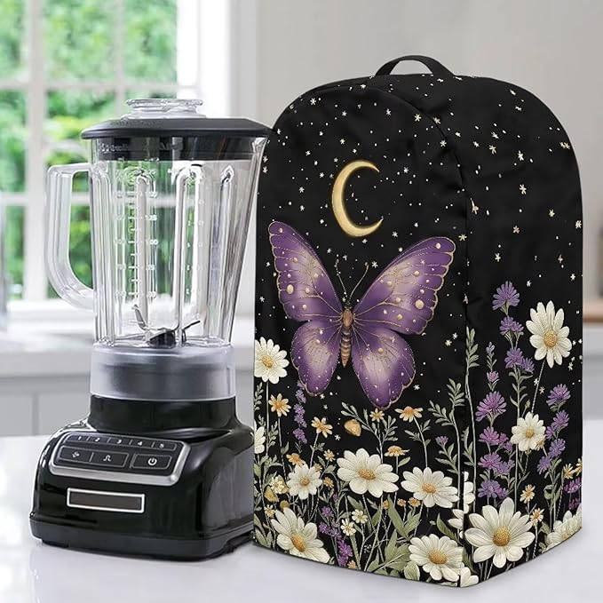Butterfly Moon Floral Blender Cover Dust Cover Delicate Appliance Dust Cover by Unknown