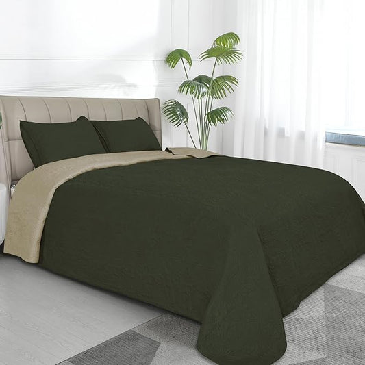 Easy-Going Twin Size Reversible Quilt Set by Easy-Going