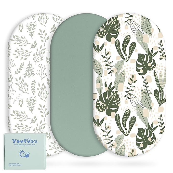 Yoofoss Bassinet Sheets for Baby, Baby Delight, Angelbliss, Soft Breathable by YOOFOSS