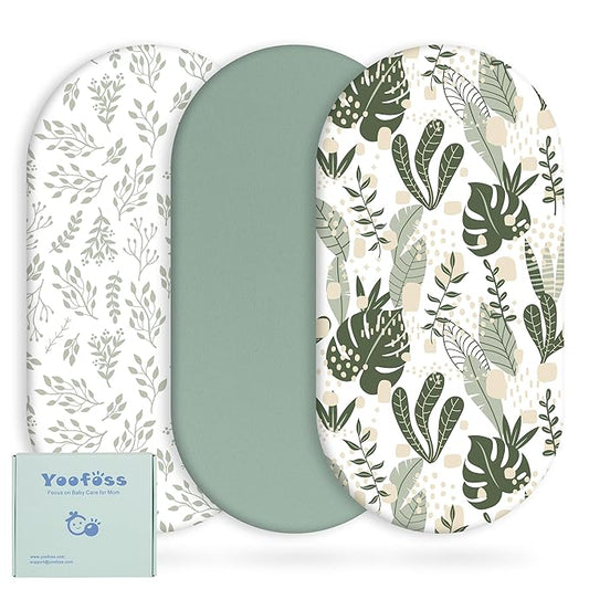 Yoofoss Bassinet Sheets for Baby, Baby Delight, Angelbliss, Soft Breathable by YOOFOSS