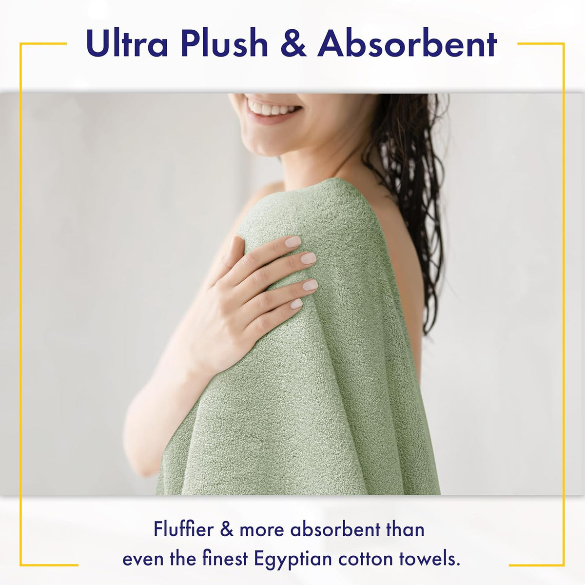 luxury viscose from bamboo bath towels, ultra soft, close-up detail