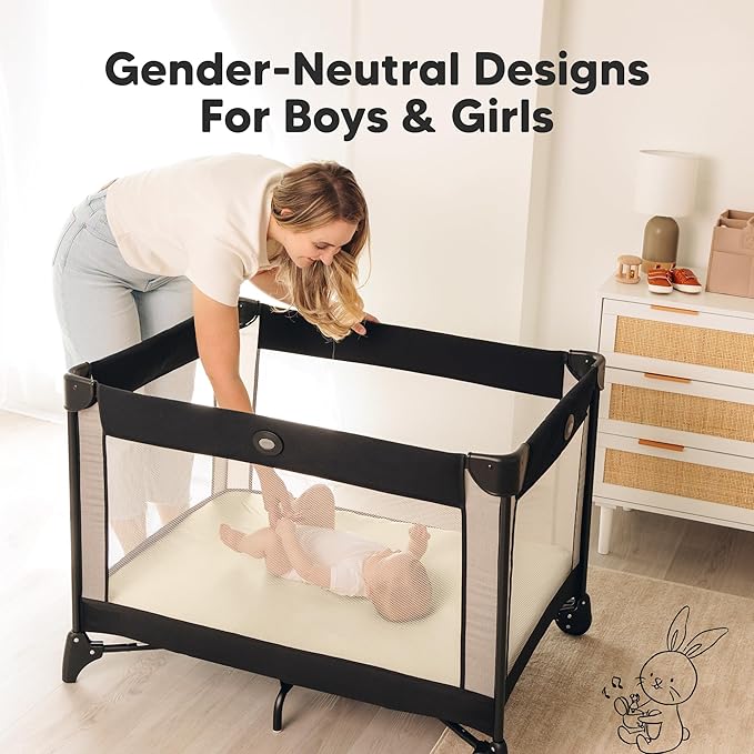 2-Pack Waterproof Pack and Play Sheets, Mini Crib Sheets Fitted - Image 9