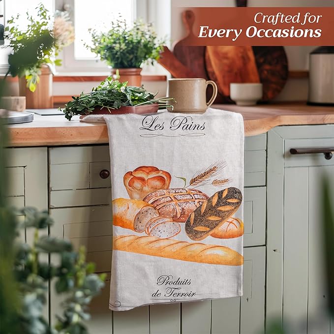 Maison d' Hermine Kitchen Towels Set of 3 100% Cotton 27.50" x 20" Reusable - Image 6