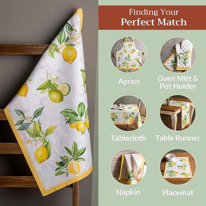 Maison d' Hermine Kitchen Towels Set of 3 100% Cotton 27.50" x 20" Reusable - Image 5