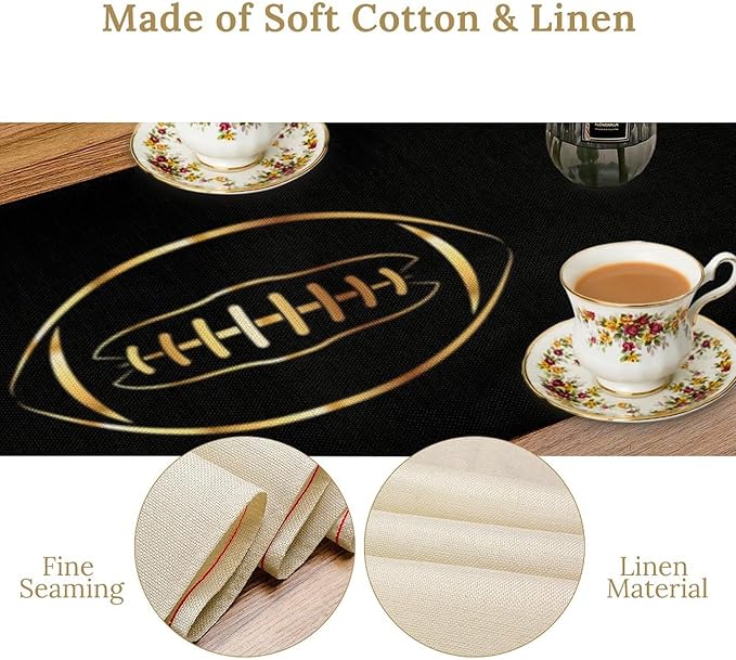 American Football Table Runner Sport Game Days Seasonal Table Runner Soccer - Image 5