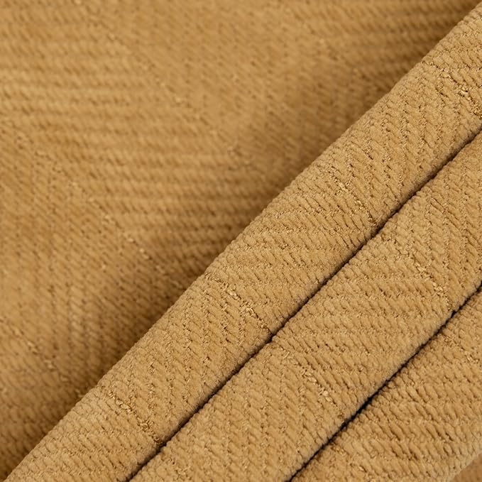ZWJD Mustard Yellow Throw Pillow Covers 12x20 Set of 2 Chenille Pillow Covers - Image 7