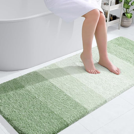 OLANLY Bathroom Runner Rugs 59x24, Extra Soft Absorbent Microfiber Bath Rugs by OLANLY
