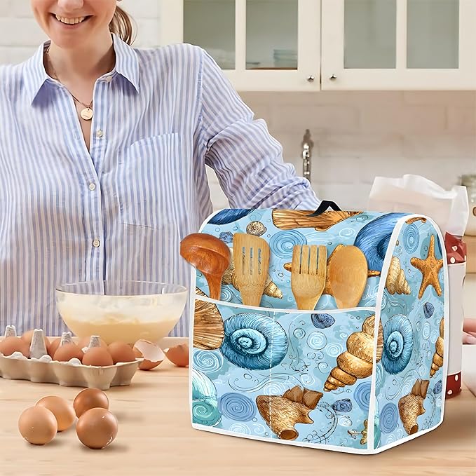 Mixer Dust Cover for 6-8 Qt Stand Mixer, Cloth Cover - Image 4