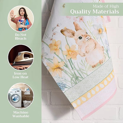 Maison d' Hermine Kitchen Towels Set of 3 100% Cotton 27.50" x 20" Reusable - Image 3
