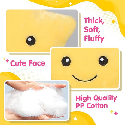 WEWILL 13'' Creative Twinkle Star Glowing LED Night Light Plush Pillows Stuffed - Image 3