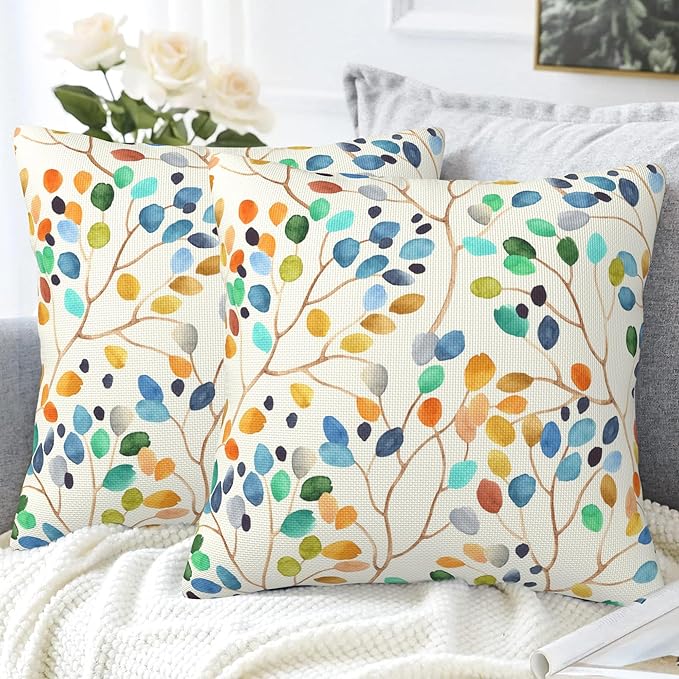 Throw Pillow Cover Case Abstract Floral - Image 4