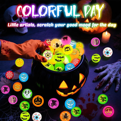 210 PCS Halloween Party Favors, Halloween Glow in The Dark Bouncy Balls