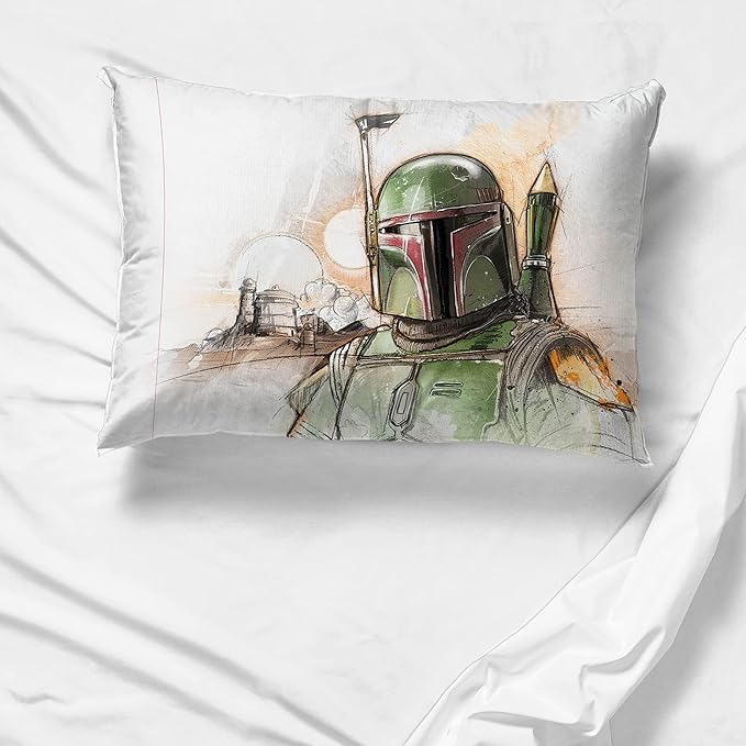 Jay Franco Star Wars The Book of Boba Fett 1 Single Reversible Pillowcase - Image 5