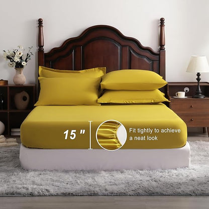 NTBAY King Comforter Set with Sheets, 7 Pieces Soft and Breathable King Bedding - Image 3