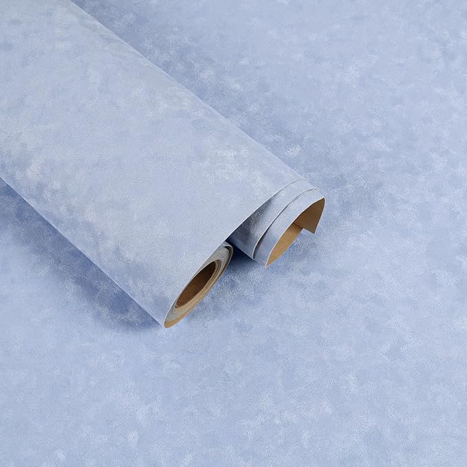 Light Blue Self Adhesive Velvet Flocking Liner by FANCYEASY