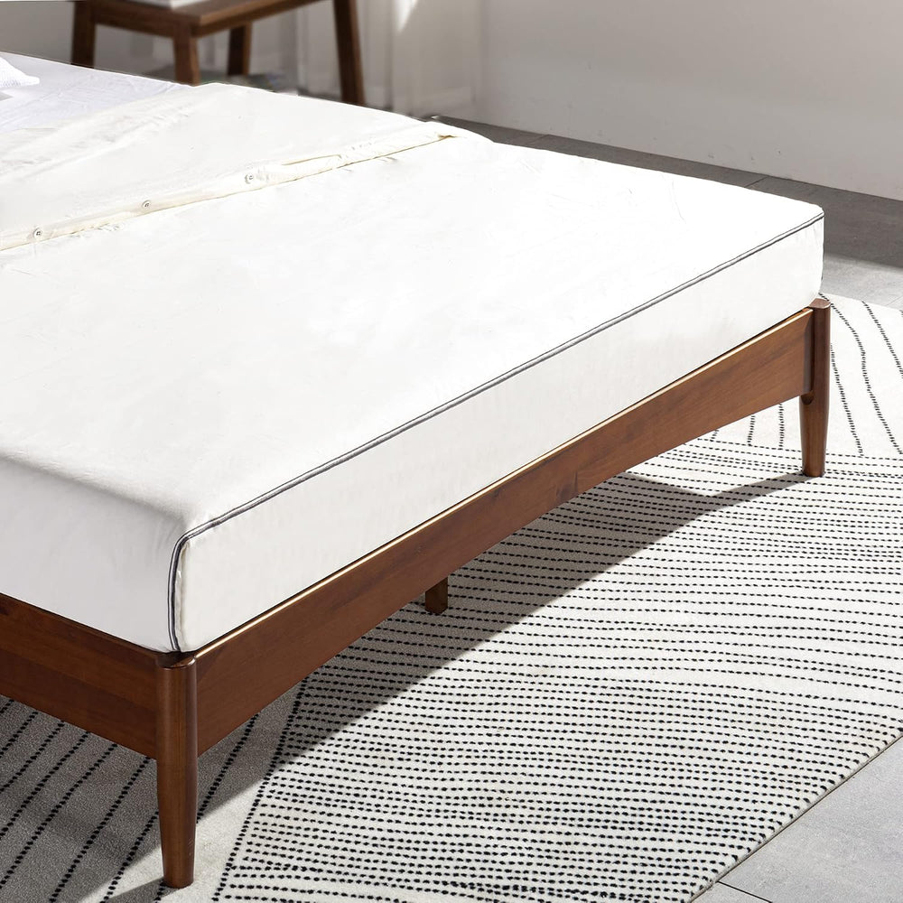 ZINUS Linda Mid Century Wood Platform Bed Frame, Solid Wood Foundation, Wood ...