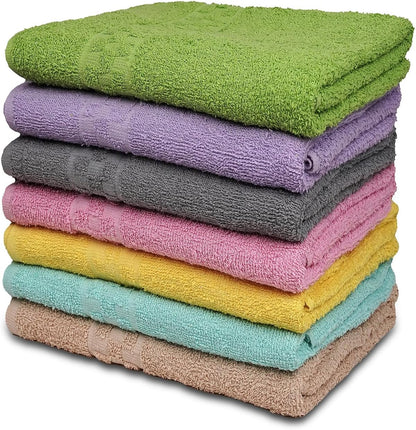 zuperia 7-pack bath towels - 30" x 54", main product view