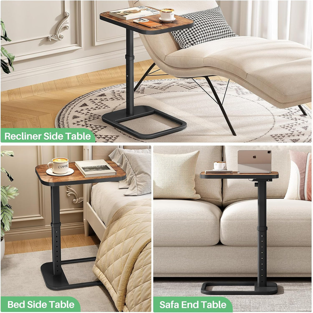 kitstorack upgraded tv tray table with panel lock, view 9