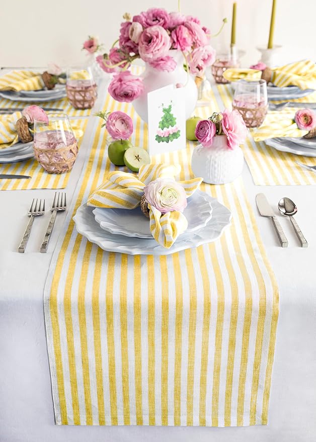 Solino Home Linen Table Runner 120 Inches Long by SolinoHome