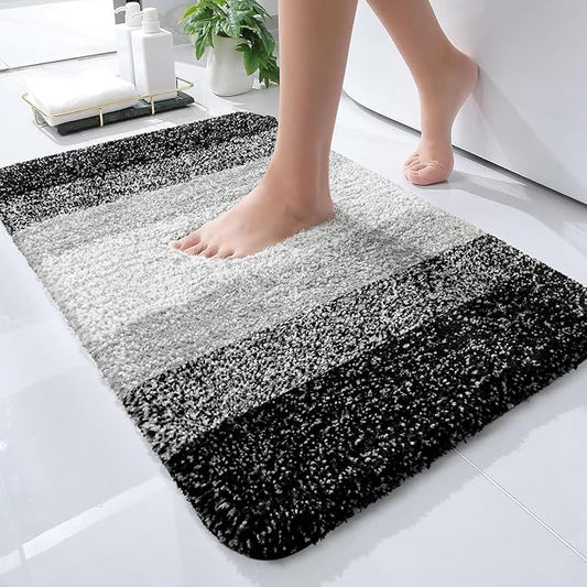 OLANLY Bathroom Rugs Mat 24x16, Extra Soft Absorbent Microfiber Bath Rugs by OLANLY
