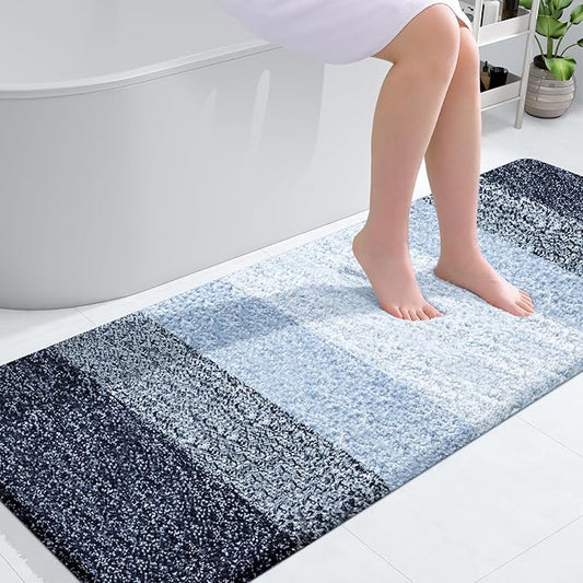 OLANLY Bathroom Runner Rugs 59x24, Extra Soft Absorbent Microfiber Bath Rugs by OLANLY