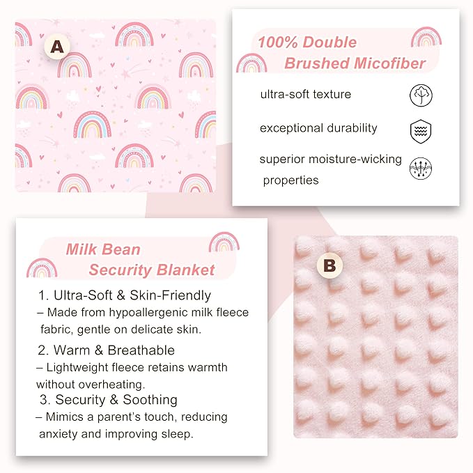 Viviland Toddler Nap Mat with Pillow and Minky Dot Blanket, Large Thick Rolled - Image 2