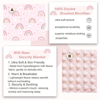Viviland Toddler Nap Mat with Pillow and Minky Dot Blanket, Large Thick Rolled - Image 2