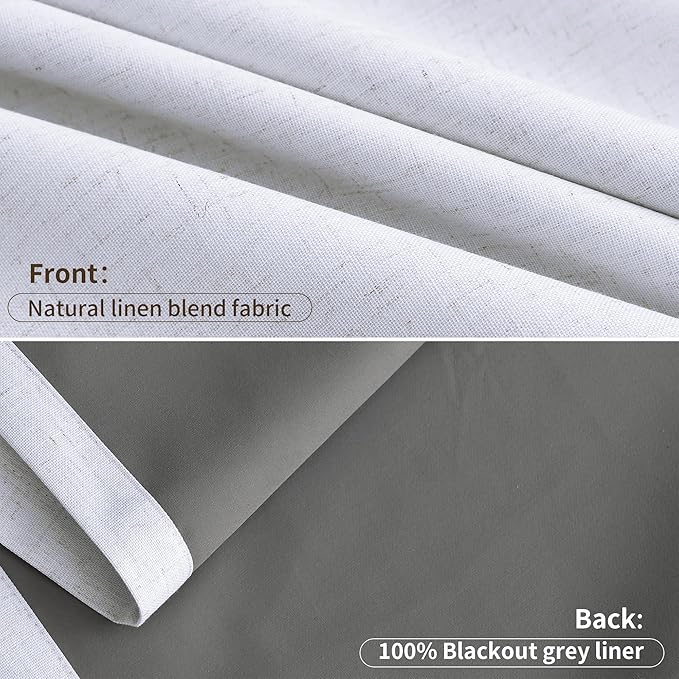 Joywell Pinch Pleated 100% Blackout Curtains 110 Inches Long - Image 9