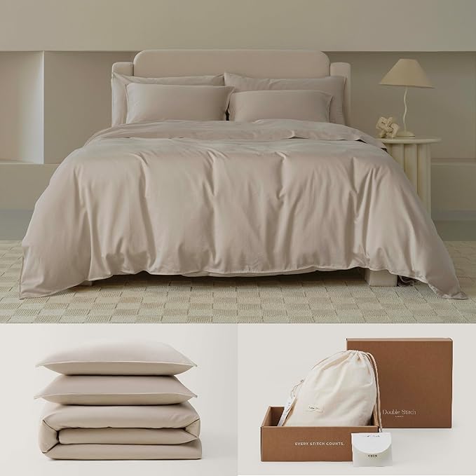 Double Stitch Cotton Tencel Duvet Cover by DoubleStitch