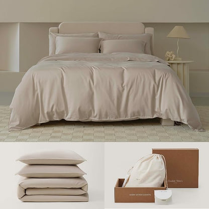 Double Stitch Cotton Tencel Duvet Cover by DoubleStitch