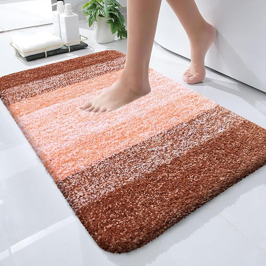 OLANLY Bathroom Rugs Mat 24x16, Extra Soft Absorbent Microfiber Bath Rugs by OLANLY