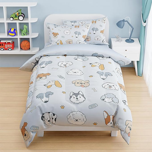 SANDJEST Dog Duvet Cover Sets Twin Size by SANDJEST
