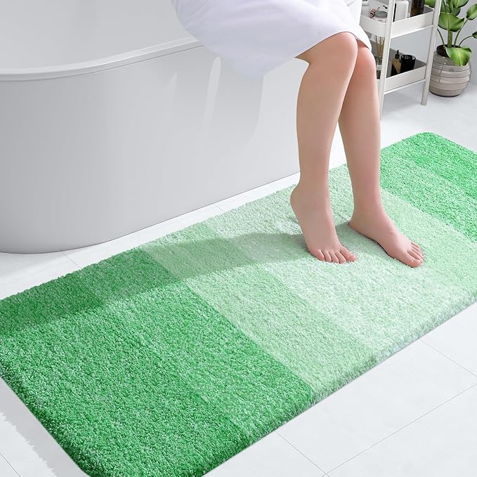 OLANLY Bathroom Runner Rugs 54x24, Extra Soft Absorbent Microfiber Bath Rugs by OLANLY