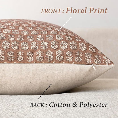 Foindtower Set of 2 Decorative Long Body Lumbar Throw Pillow Covers Neutral - Image 2