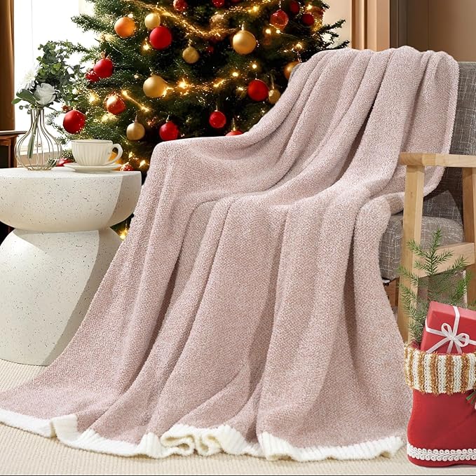 NEXHOME PRO Soft Blanket for Women, Twin Size Cozy Blanket Warm Reversible Knit - Image 9