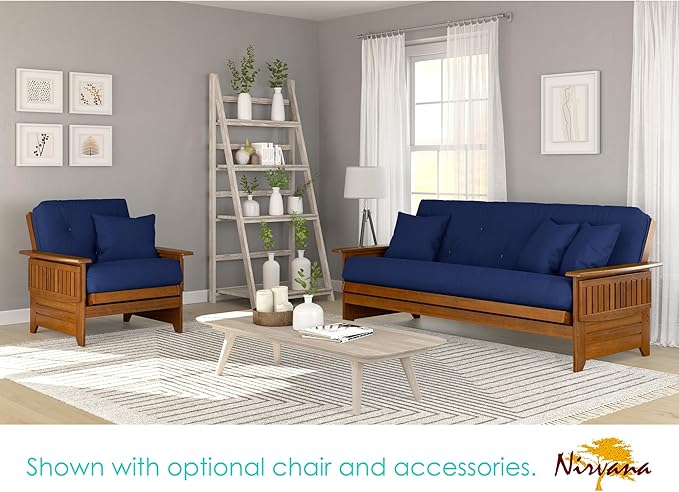 Nirvana Futons Brentwood Tray Arm Futon Sofabed Set - Image 3