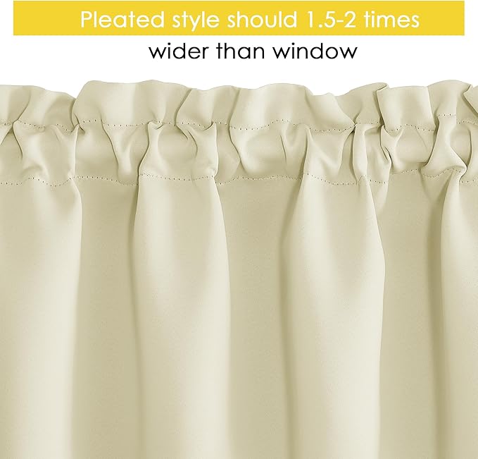 NICETOWN Farmhouse Kitchen Valance - Image 2