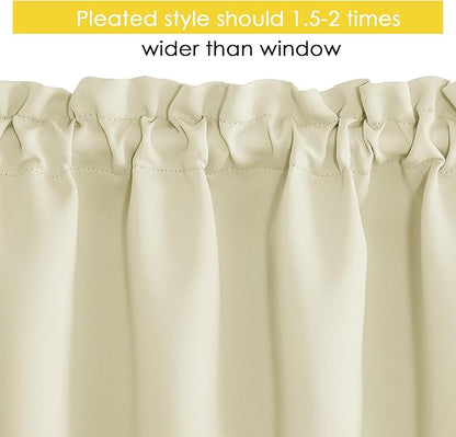 NICETOWN 4 Panels Kitchen Valance - Image 3