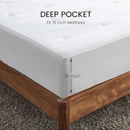 Simple&Opulence Cooling Quilted Mattress Pad – Fitted Sheet Mattress Protector - Image 6