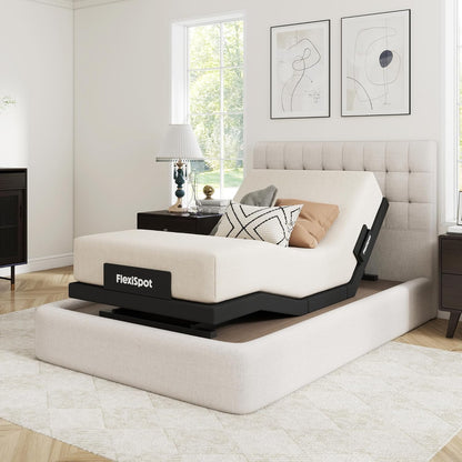 flexispot twin xl adjustable bed base with massage, main product view