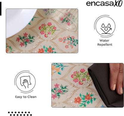 Encasa XO Rectangular 56"x94" Tablecloth | Water-Repellent Polyester Dining - Image 4
