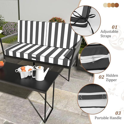 Outdoor Loveseat Cushions, 46x24 Outdoor Chair Cushions - Image 5