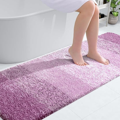 OLANLY Bathroom Runner Rugs 70x24, Extra Soft Absorbent Microfiber Bath Rugs by OLANLY