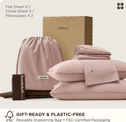 Bedsure Cooling Sheets, Rayon Derived from Bamboo & Cotton Blend, GentleSoft - Image 8