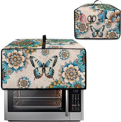Microwave Oven Dust Cover Waterproof Polyester-Linen Fabric Microwave Oven - Image 2
