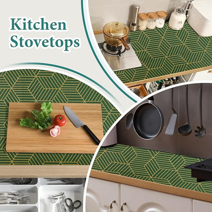 Shelf Liners for Kitchen Cabinets 17.5in x 20FT, Non Adhesive Cabinet Liner - Image 6