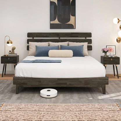 bme caden 15 inch king bedframe, adjustable headboard, main product view