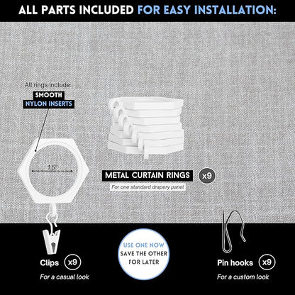 BlastHome® Luxury Curtain Rings - Image 2