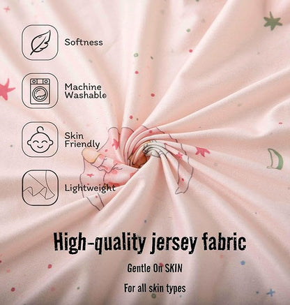 SDY Jersey Bassinet Sheets for Baby Girls, 32 "x 16 "x 4", 2 Pack, Super Soft - Image 4
