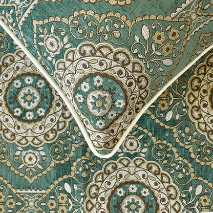 The HomeCentric King/Queen/Twin Teal Decorative CA King 86"x18" Bed Runner - Image 3
